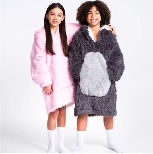 Noxxiez Gray Kids Blanket 160cm