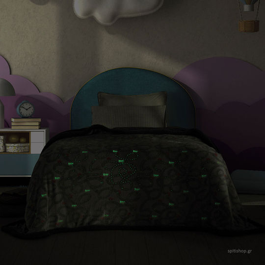 Palamaiki Decke Vlies Luminous Trip Leuchtend Gray 160x220cm