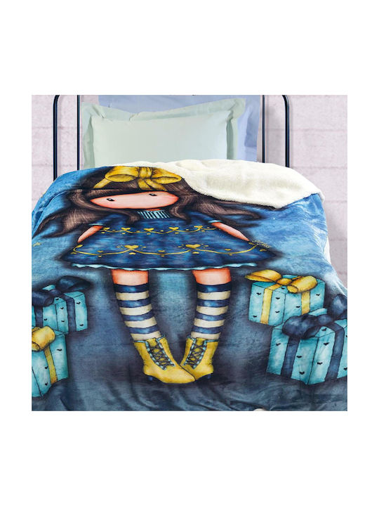 Das Home Blanket Fleece Just Because Blue 160x220cm