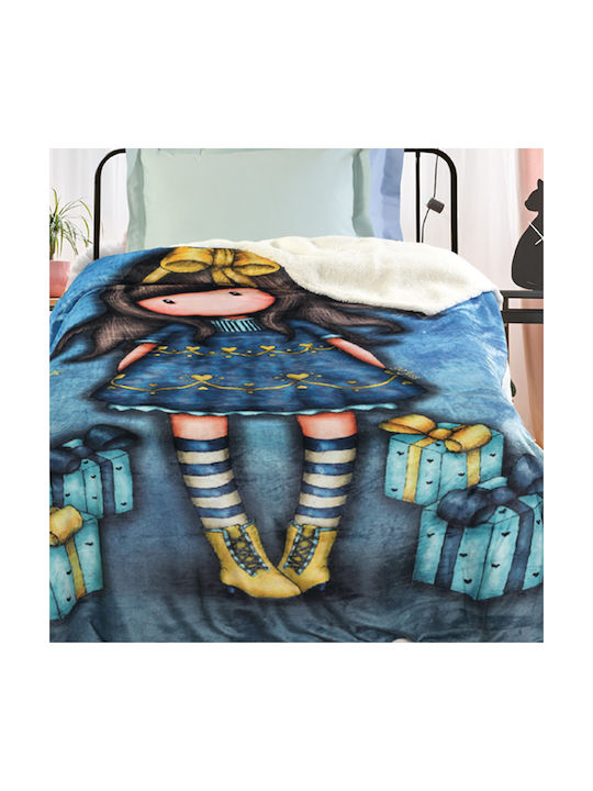 Das Home Blanket Fleece Just Because Blue 160x220cm