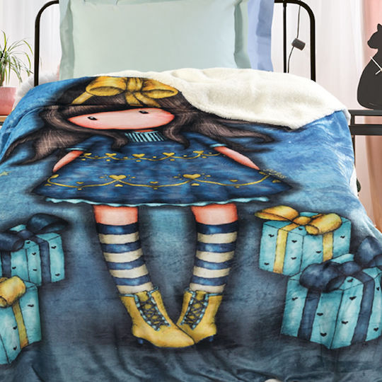 Das Home Decke Vlies Just Because Blau 160x220cm