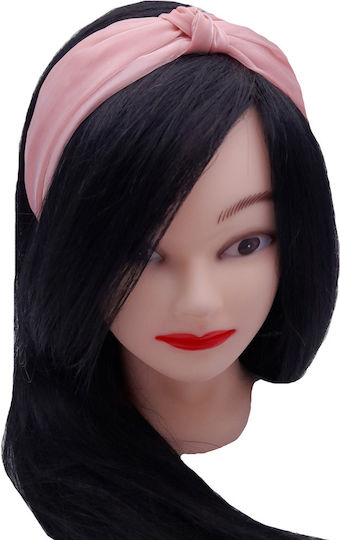 Glossy Shiny Hair Headband Turban Knot Pink