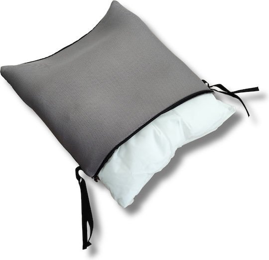 Seat Cushion Hollow Silicone Fibers 43x43x9cm Capelli Kf084343