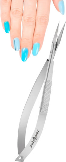 Zenifique Professional Nail Cuticle Scissors Sharp Stainless Steel Blades Silver