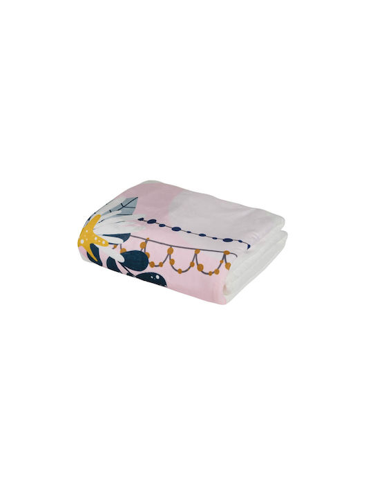 Das Home Pătură Fleece 4915 Light Blue, Mint, Pink 160x220cm