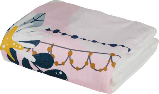 Das Home Κουβέρτα Fleece 4915 Light Blue, Mint, Pink 160x220εκ.
