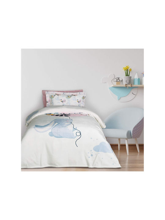 Das Home Blanket Fleece 4915 Light Blue, Mint, Pink 160x220cm