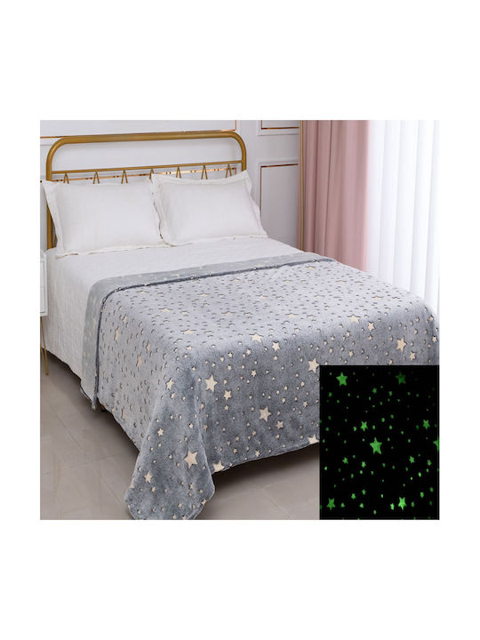 Silk Fashion Decke Star Leuchtend Gray 170x220cm