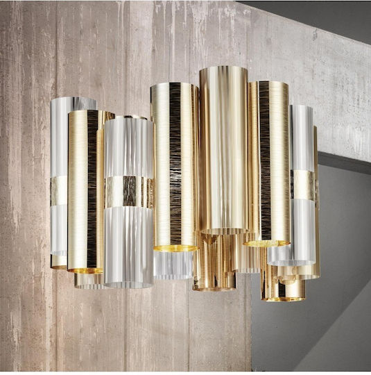 Slamp LED Κρεμαστό Φωτιστικό Χρυσό 48εκ. Slamp LED Κρεμαστό Φωτιστικό Χρυσό 48εκ.