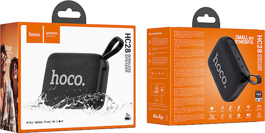 Hoco HC28 Bluetooth-Lautsprecher 8W mit Radio und Akkulaufzeit bis zu 2 Stunden Schwarz