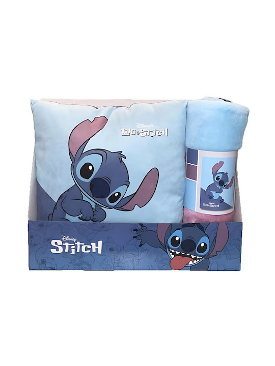 Disney Κουβέρτα Stitch Μπλε 110x150εκ.