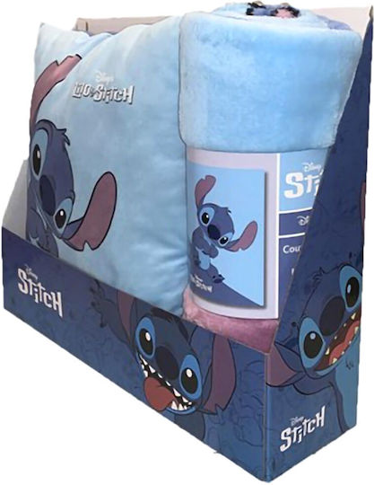 Disney Κουβέρτα Stitch Μπλε 110x150εκ.