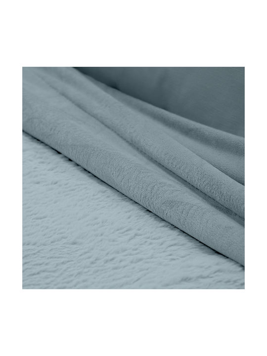 Lino Home Blanket Velvet Petrol 150x200cm
