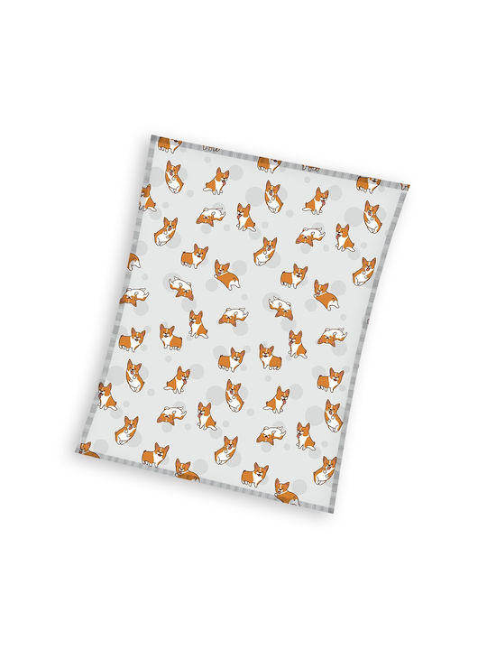 Carbotex Κουβέρτα Dogs Γκρι 130x170εκ.