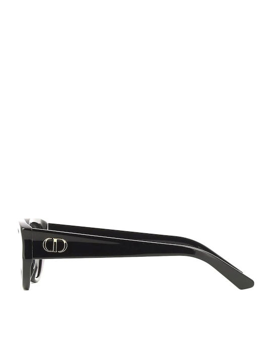 Dior Women's Sunglasses with Black Plastic Frame and Black Lens DIORGLOW B1I 10A0