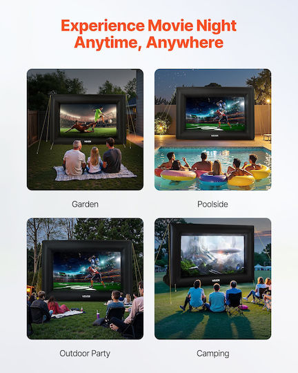 Vevor Projection Screen Projector Floor With Aspect Ratio 16:9 70"