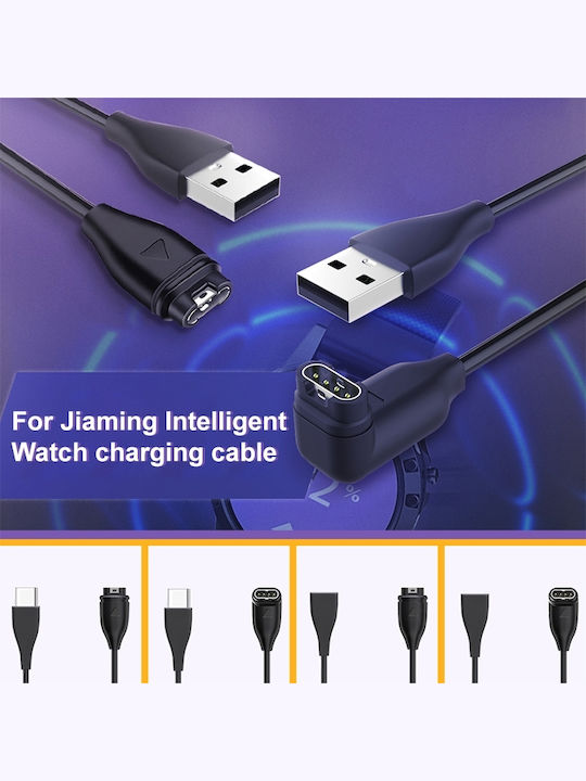 Garmin Watch Charging Cable Female Side Elbow Usb-c Type-c Vivoactive 3 Music Approach S60 Forerunner 935 Quatix 5 Fenix 5s Fenix 5x Plus Fenix 5s Plus Instinct Fenix 5x Fenix 5 Fenix 5 Plus Vívosport Vívoactive