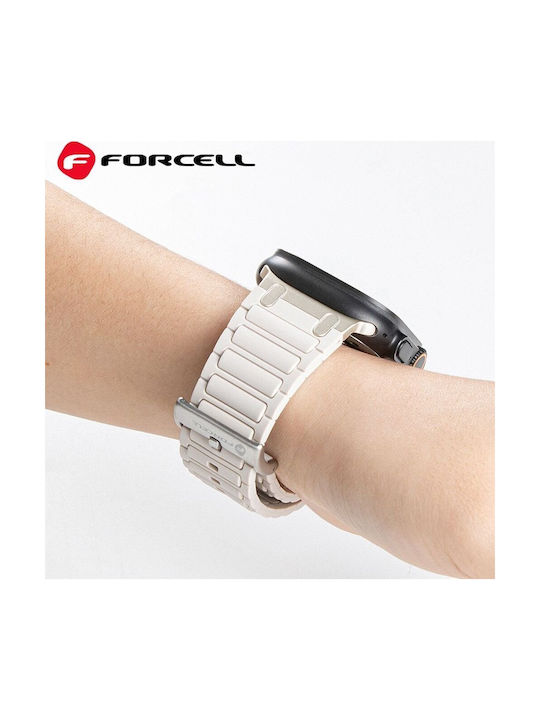 Forcell Λουράκι Σιλικόνης Μαύρο (Apple Watch 38/40/41 mm)