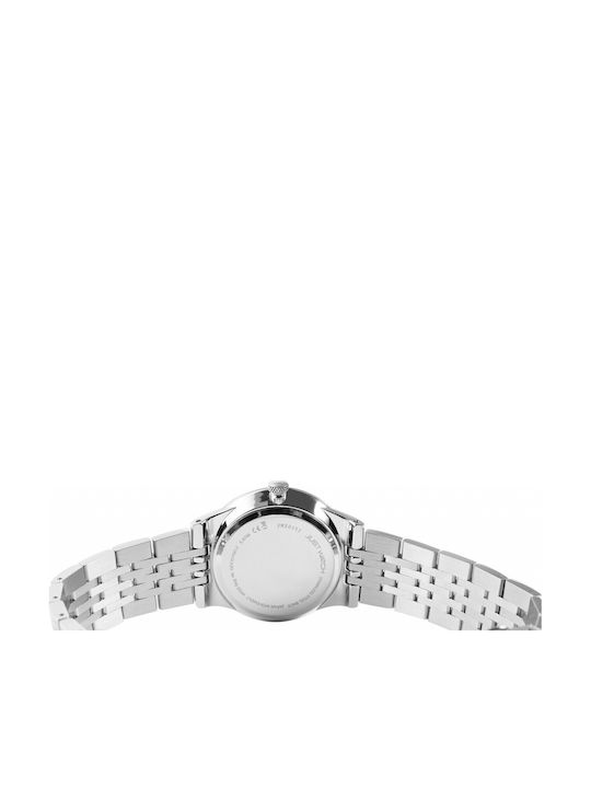 Just Watch Men's Watch Battery with Silver Metal Bracelet