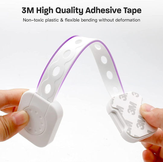 bebeLOGIC Cabinet & Drawer Lock made of Plastic 6pcs