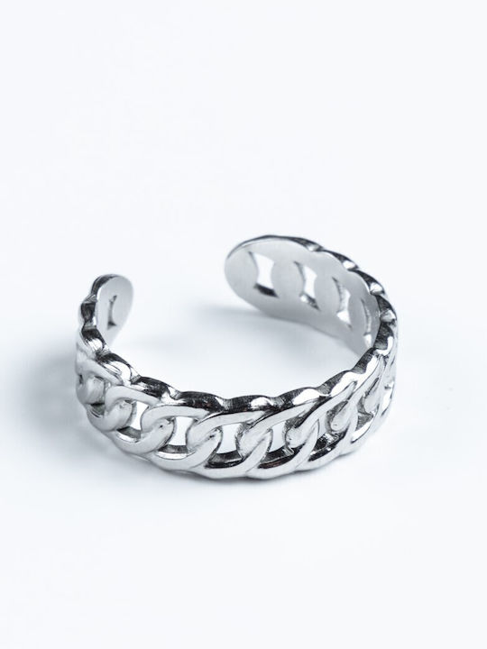 Cuoro Nautica Edelstahl Silber Damenring