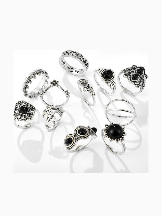 Silver Retro Punk Boho 02 Retro Collar Set Silver Retro Punk Boho 02 Retro Collar Set