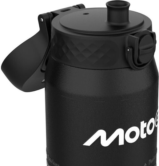 Ion8 Bottle Thermos Plastic 750ml Black with Straw