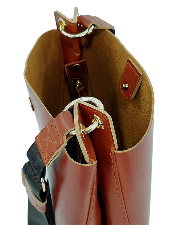 Γυναικεία Τσάντα Χιαστί Playbags Collection J049 Καφέ