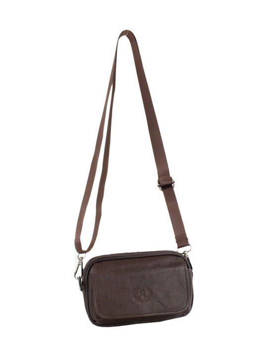 Τσαντακι Ανδρικο Ζωνης Κρεμαστο Annie Leather Καφε Tsa.101.03.04.014 6367