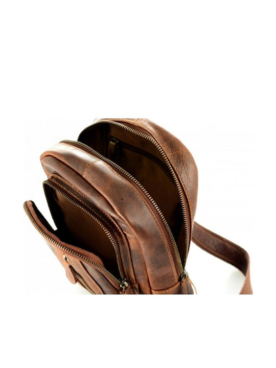 Kion Ze-2097 Kara Leather Body Bag Brown Men's Bag