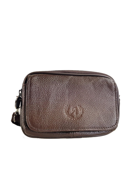 Ac 6367 Braune Herren Umhängetasche & Gürteltasche