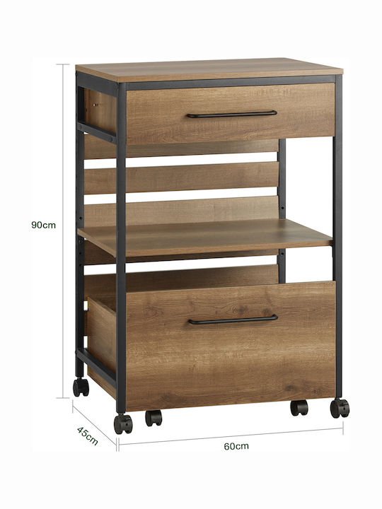 Bodenständiger Küchenschrank Braun 60x45x90cm
