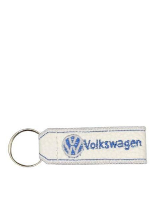 Schlüsselanhänger Kunstleder Weiß Klein Volkswagen Polo 4824-k