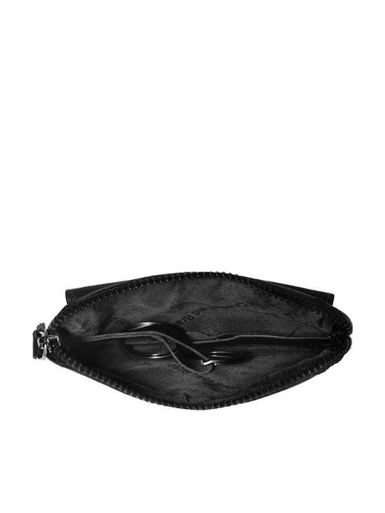 Δερμάτινη Κλειδοθήκη Πορτοφολάκι Chesterfield C08.0186-μαύρο Μαύρο