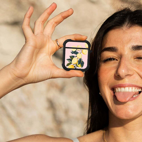 Θήκη Σιλικόνης Sonique Fruit Series Airpods 1/2 Λεμόνι