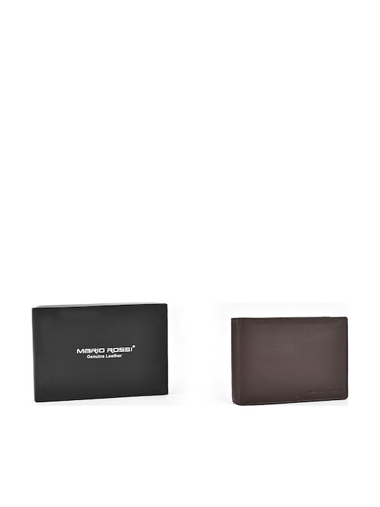 Fourfold Wallet Mario Rossi 5042 Brown Mario Rossi Dark Brown