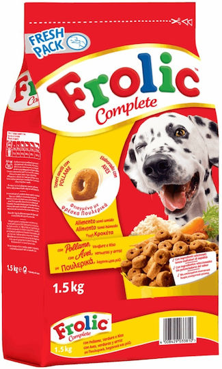 Complete 1.5kg Dry Food for Adult Dogs with Poultry
