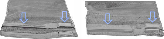 Insect Screen Magnetic Closure Width 80-100cm Height 210-220cm Gray