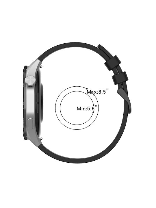 Amazfit GTR 3 22mm Two-Tone Sports Silicone Watch Strap Black+Gray