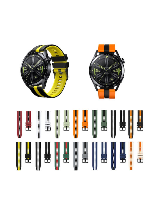Amazfit GTR 3 Pro 22mm Two-Tone Sports Silicone Bracelet Blue+White