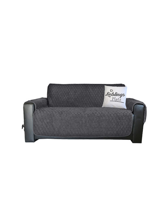 Jemidi24 Ελαστικό Κάλυμμα Διθέσιου Καναπέ Gray 191x224cm