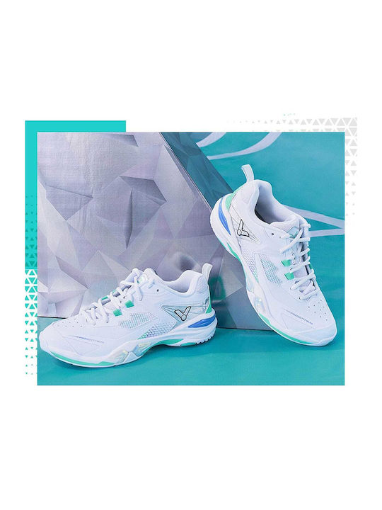 Damen Sportschuhe Badminton Weiß
