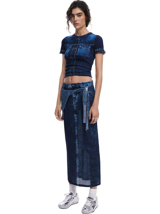 Shakespeare Skirt Azul Retro