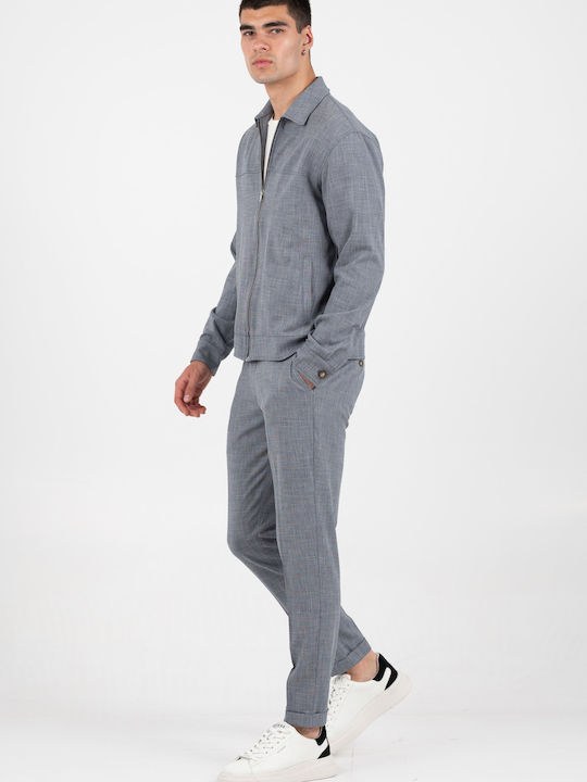 Long Sleeve Overshirt Indigo Blue