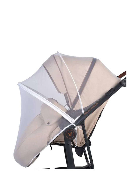 Cangaroo Tulle Baby for Stroller Mosquito Net with Elastic Band White 108527