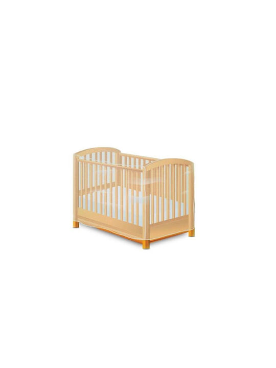 Chicco Mückennetz Kinderbett aus Tüll G01-65984-30 mit Gummizug Weiß 140x70x73cm