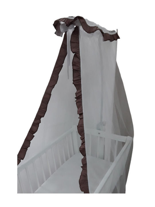 Beboulino Plasă de țânțari Pentru Patut Din tul 708-1300-0007 Maro 100x250cm