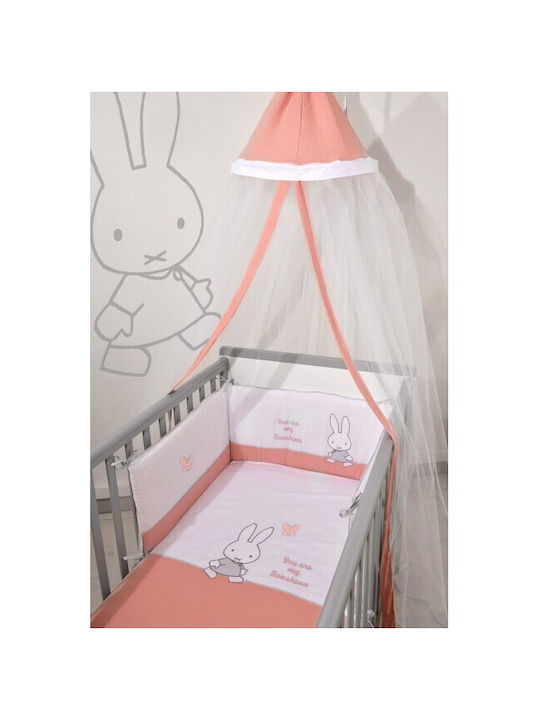 Miffy Mosquito Net Crib Tulle 48-8703/62-1 Orange 550x180cm