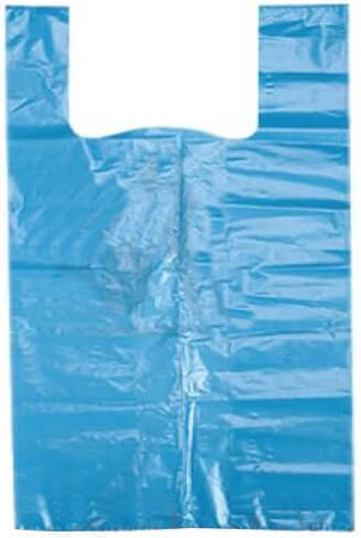 Plastic Packaging Bags Tank Top Type Blue 60cm 1kg