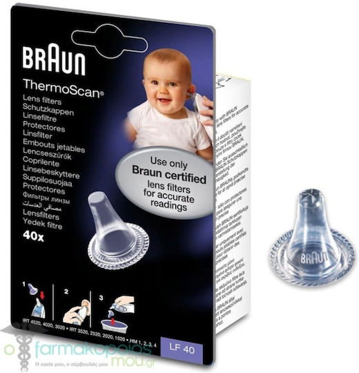 Braun Otoscope Accessories Thermoscan LF420 Disposable Filters 40pcs